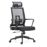 Office Chair Ergonomic Desk Chair Mesh Computer Chair with Lumbar Support Armrest Adjustable High Back With Head Rest Manager Chair for Men Adults, Women Adults, Black