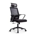 Office Chair Ergonomic Desk Chair Mesh Computer Chair with Lumbar Support Armrest Adjustable High Back With Head Rest Manager Chair for Men Adults, Women Adults, Black