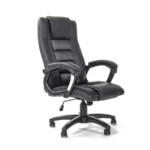 Manager swivel office chair leather with fiber star