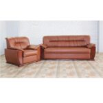 Office Sofa Leather 3 Piece Sofa Set, Havan