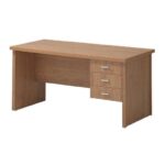 Wooden desk with 3 drawers