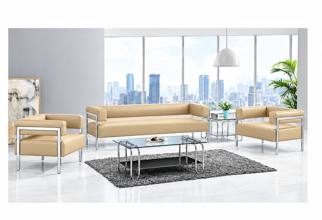 ChatGPT Image Sep 28, 2026, 01_27_03 PM 2050 – Imported Steel Frame Sofa Set – Beige Upholstery - Image 1