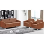 Office Sofa Leather 3 Piece Sofa Set, Havan