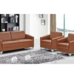 Office Sofa Leather 3 Piece Sofa Set, Havan