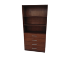 Book Shelf Wooden Bookcase File Rack Storage