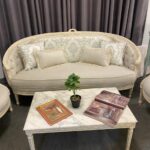 2-4 صالون نيو كلاسيك فاخر لون بيج