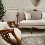 2-7 صالون نيو كلاسيك بتفاصيل خشبية منحوتة