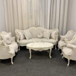 2-9 صالون كلاسيك فرنسي أوف وايت فاخر