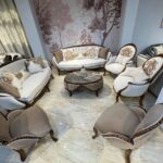 2-1 صالون كلاسيك أوف وايت وبيج