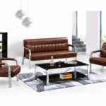 697 – Imported Steel Frame Sofa Set – 3-Seater Couch & Single Armchair