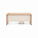 M160-Set – Double MDF Office Desk 160 cm with Side Drawer Unit – Premium Wooden Finish