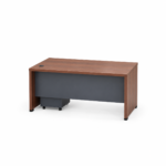 M120-Set – Double MDF Office Desk 120 cm with Side Drawer Unit – Premium Wooden Finish