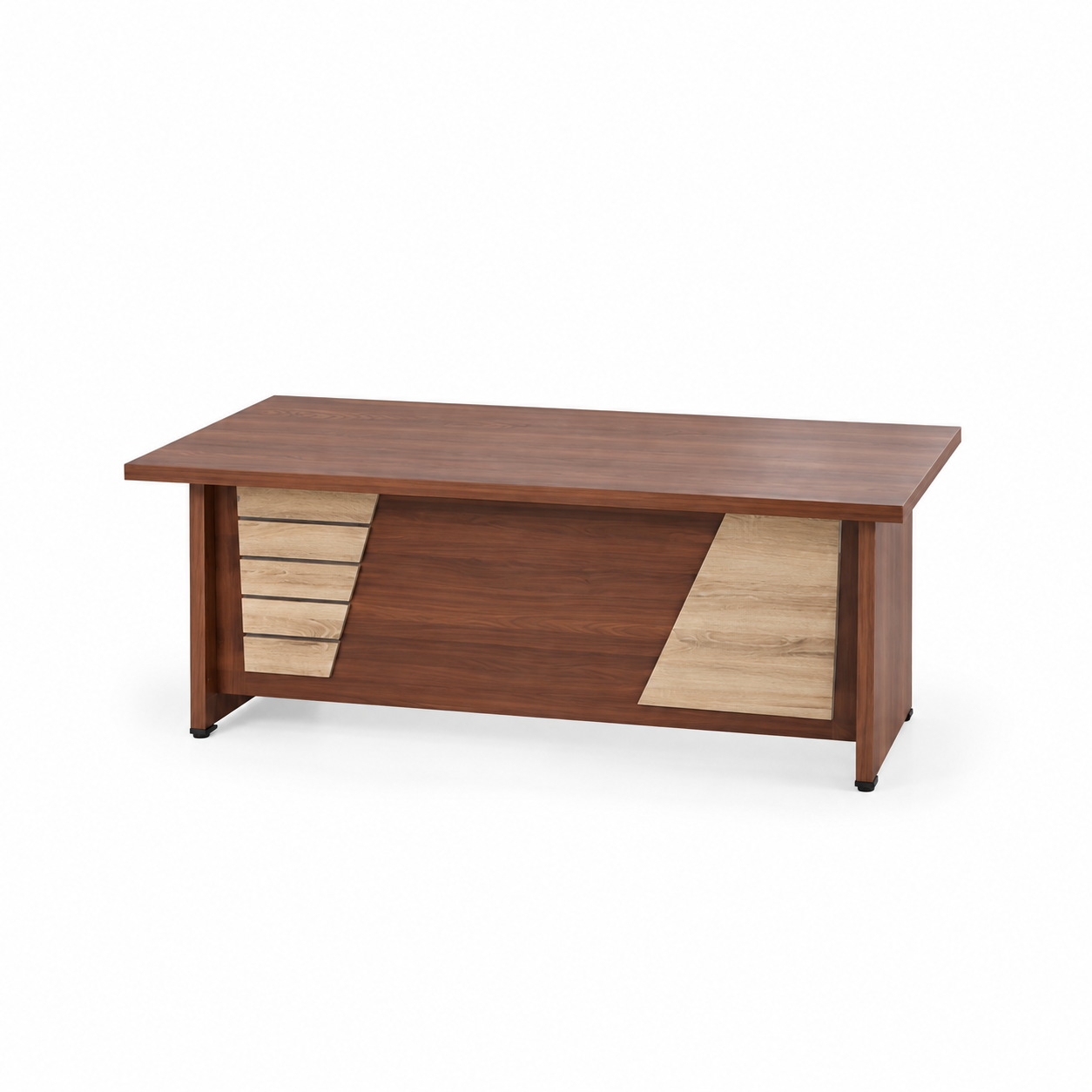 ChatGPT Image Sep 28, 2026, 11_52_10 AM A160 – Melamine Office Desk 160 cm – Premium Wooden Finish - Image 1