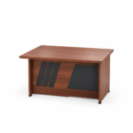 A120-D2 – Melamine Office Desk 120 cm with 2 Drawers & Side Cabinet – Premium Wooden Finish